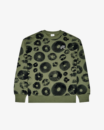 Malbon Golf Range Foraging Sweatshirt - Olive