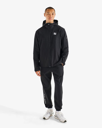 Malbon Golf Performance Full Zip Shell Jacket - Black Malbon Golf Performance Full Zip Shell Jacket - Black