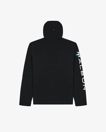 Malbon Golf Performance Full Zip Shell Jacket - Black