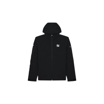 Malbon Golf Performance Full Zip Shell Jacket - Black