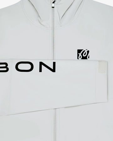 Malbon Performance Full Zip Shell Jacket- Silver