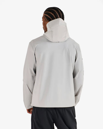 Malbon Performance Full Zip Shell Jacket- Silver