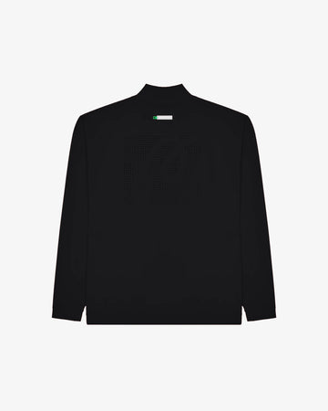 Malbon Performance Quarter Zip Shell Pullover - Black