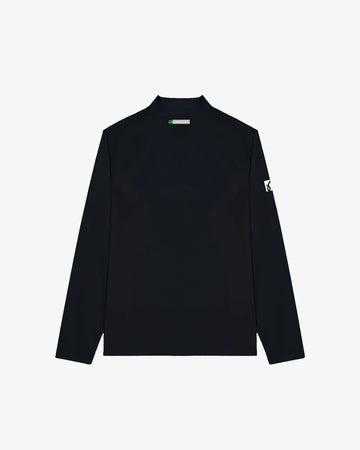 Malbon Performance Raglan Quarter Zip - Black