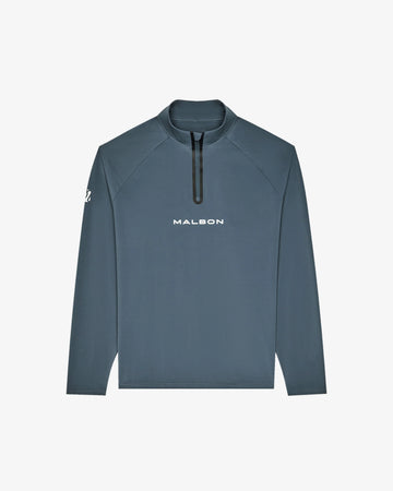 Malbon Performance Raglan Quarter Zip - Dark Slate