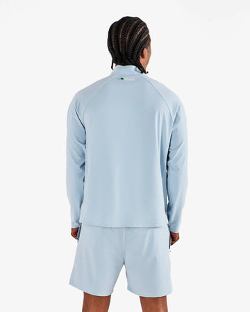 Malbon Performance Raglan Quarter Zip - Subdued Blue