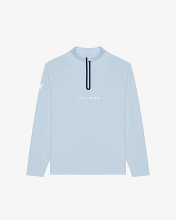 Malbon Performance Raglan Quarter Zip - Subdued Blue