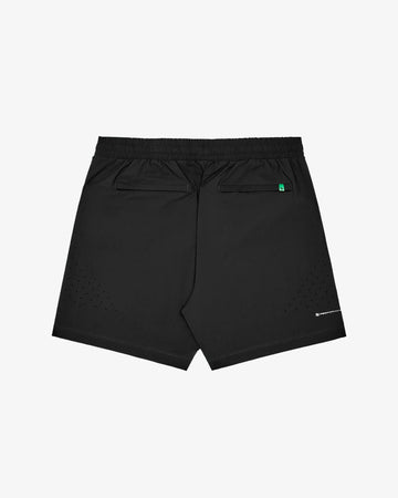 Malbon Golf Performance Poly Tech Shorts - Black