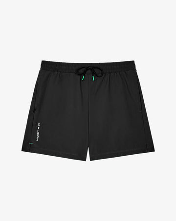Malbon Golf Performance Poly Tech Shorts - Black