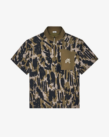 Malbon Golf Tour Divot Camo Windshirt