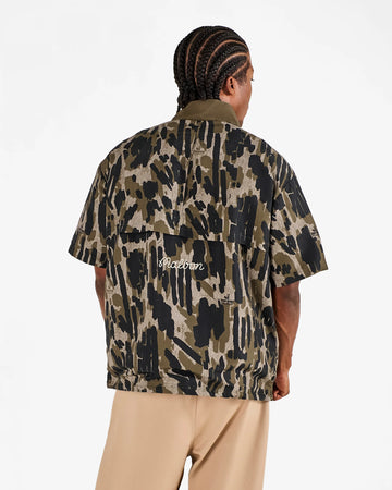 Malbon Golf Tour Divot Camo Windshirt