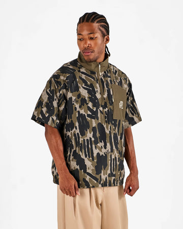 Malbon Golf Tour Divot Camo Windshirt