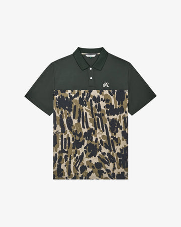 Malbon Golf Tour Divot Camo Polo