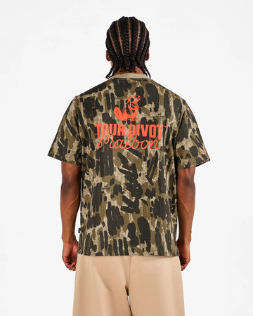 Malbon Golf Bermuda Tee Tour Divot Camo