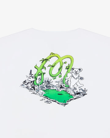 Malbon Golf Grateful Dead Underwood Windshirt - White