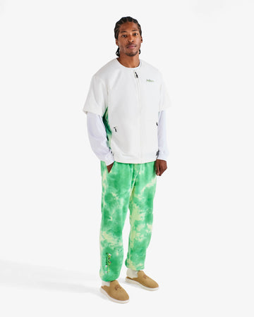 Malbon Golf Grateful Dead Underwood Windshirt - White