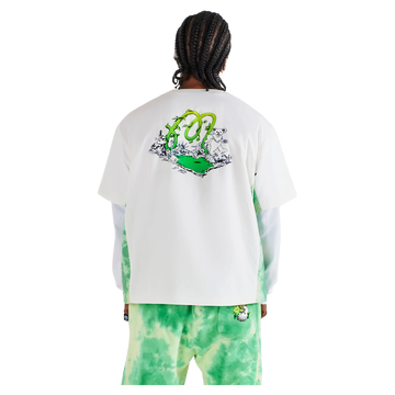 Malbon Golf Grateful Dead Underwood Windshirt - White