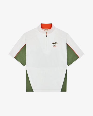 Malbon Golf Torrey Pines Windshirt - White/Green