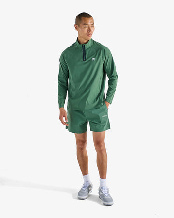 Malbon Performance Raglan Quarter Zip - Forest