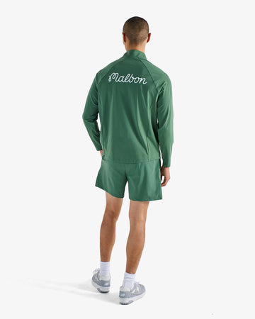 Malbon Performance Raglan Quarter Zip - Forest