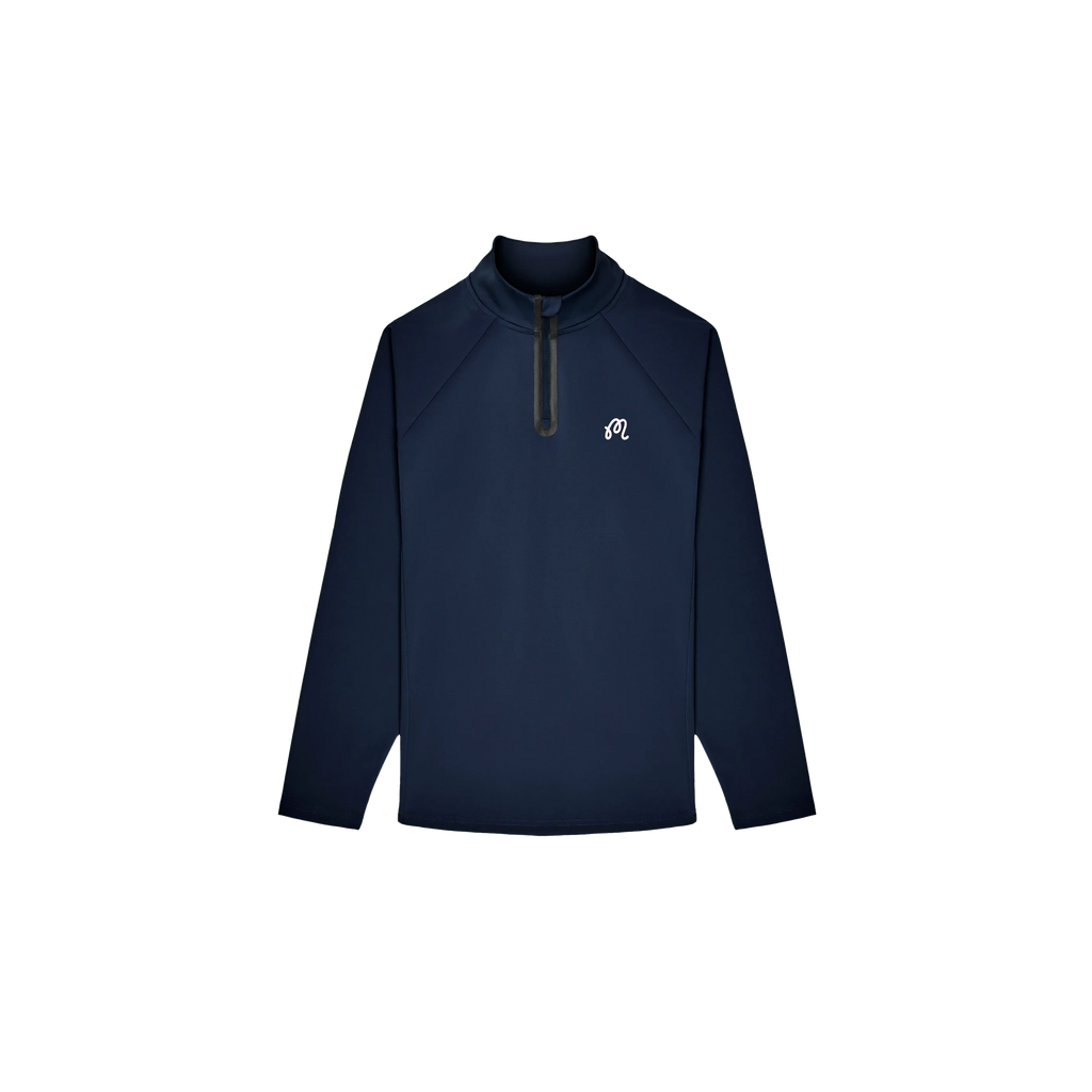 Malbon Performance Raglan Quarter Zip - Navy – Bisque Golf