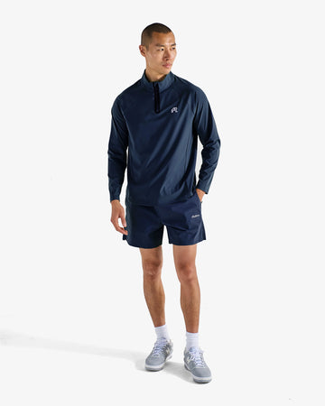 Malbon Performance Raglan Quarter Zip - Navy