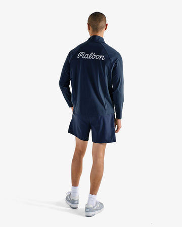 Malbon Performance Raglan Quarter Zip - Navy