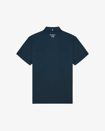 Malbon Golf x Jesper Parnevik Pocket Polo - Navy – Bisque Golf Malbon Golf x Jesper Parnevik Pocket Polo - Navy – Bisque Golf