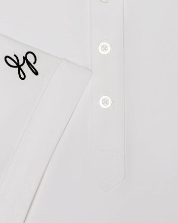 Malbon Golf x Jesper Parnevik Pocket Polo - White – Bisque Golf Malbon Golf x Jesper Parnevik Pocket Polo - White – Bisque Golf