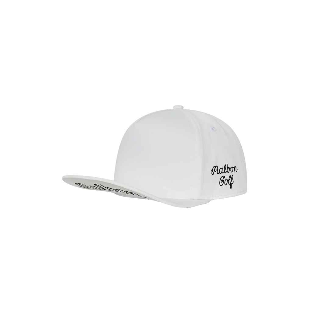 Malbon Golf x Jesper Parnevik 5 Panel Hat - White – Bisque Golf Malbon Golf x Jesper Parnevik 5 Panel Hat - White – Bisque Golf