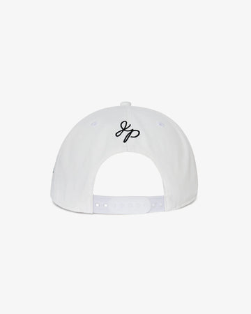 Malbon Golf x Jesper Parnevik 5 Panel Hat - White