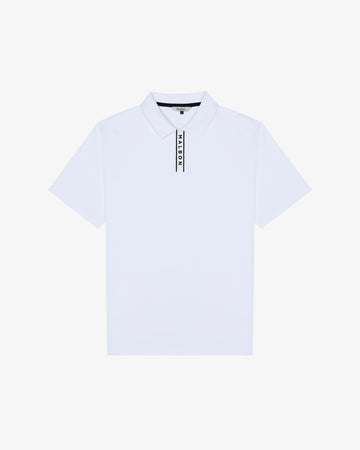 Malbon Block Placket Polo - White