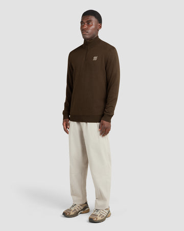 Manors Golf Merino Windbreaker - Hickory Brown
