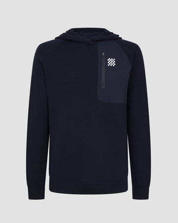 Manors Golf Merino Tech Hoodie Midnight