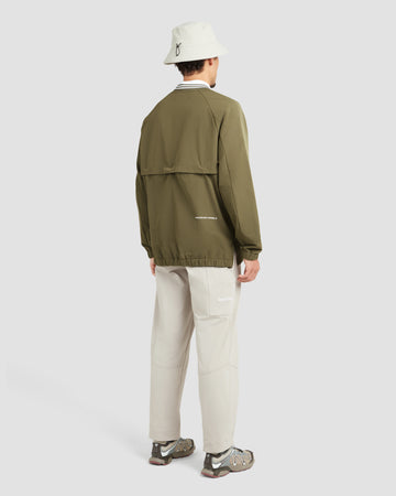 Manors Golf Crosswind Cordura® V-Neck - Dark Olive