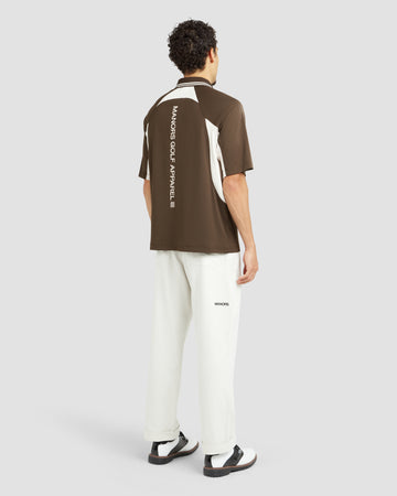 Manors Golf Arc Polo - Hickory Brown