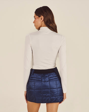 Malbon Kita Quilted Skirt - Blueberry 3