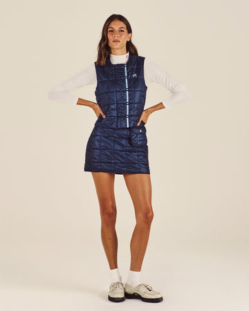 Malbon Maya Quilted Vest - Blueberry 5