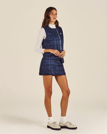 Malbon Maya Quilted Vest - Blueberry 3