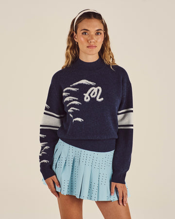 Malbon Alps Sweater - Blueberry 1