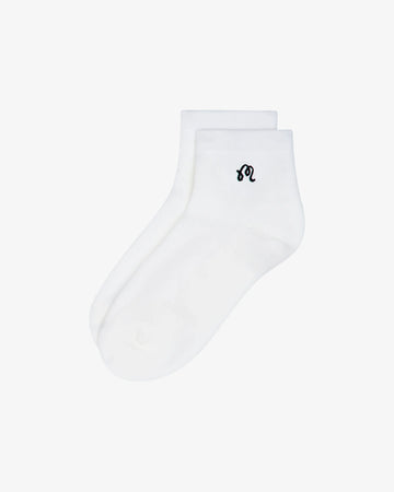 Malbon Golf Capri Ankle Sock - White