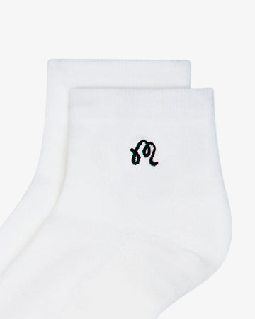 Malbon Golf Capri Ankle Sock - White