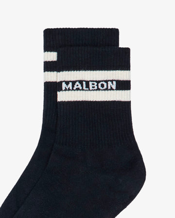 Malbon Nadine Athletic Socks - Black