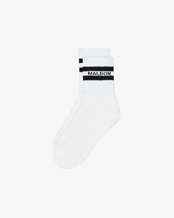 Malbon Nadine Athletic Socks - White