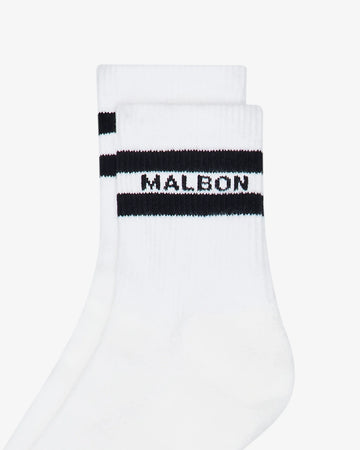 Malbon Nadine Athletic Socks - White