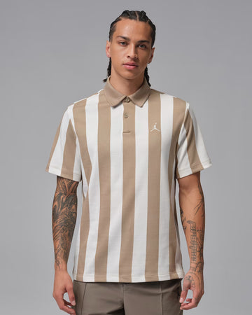 Jordan Sport Men's Dri-FIT Printed Golf Polo - Khaki/White