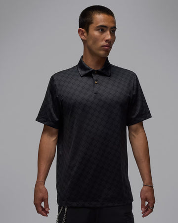 Jordan Sport Men's Printed Golf Polo - Black