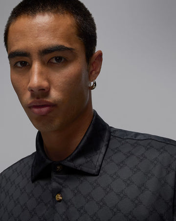 Jordan Sport Men's Printed Golf Polo - Black