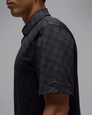 Jordan Sport Men's Printed Golf Polo - Black