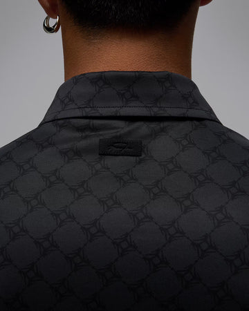 Jordan Sport Men's Printed Golf Polo - Black